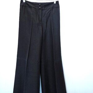 NWT Vintage Bill Blass Barrell Leg Silk Blend Black Trousers Size 0